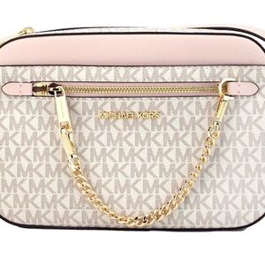 Michael Kors Pink and Gold Crossbody Bag